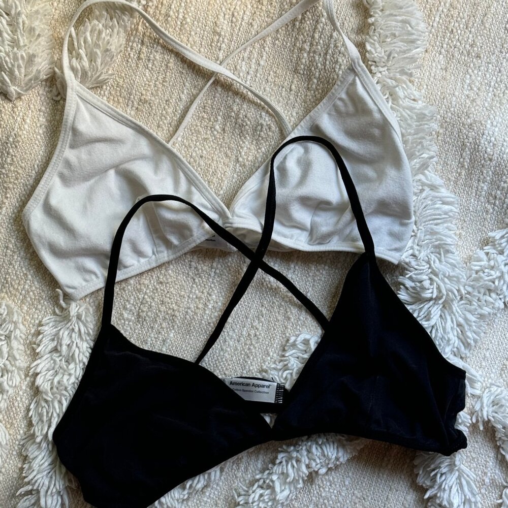 American Apparel Triangle Bralette (2!)